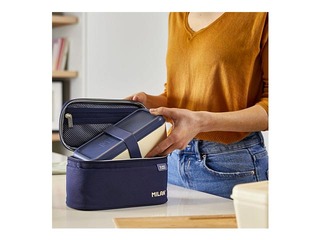 Izotermiska soma Milan 1918 ar pusdienu kastīti, 1.5l, tumši zila