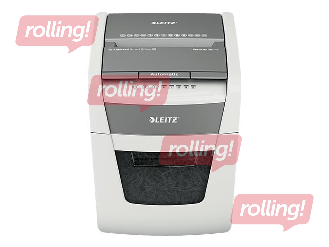 Dokumentu smalcinātājs Leitz IQ Autofeed Small Office 50x Automatic, P4 + DĀVANA! Pērc papīr