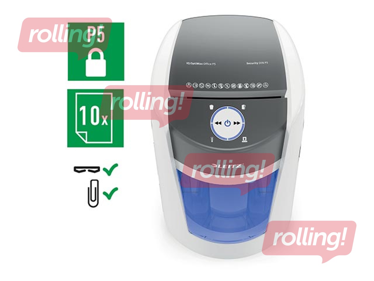 Dokumentu smalcinātājs Leitz IQ OptiMax Office, P5