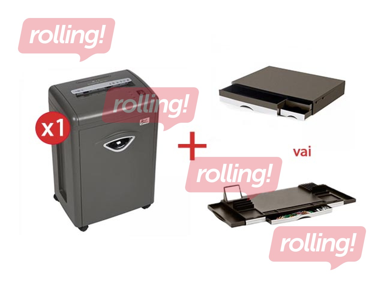 Dokumentu smalcinātājs ProfiOffice, Alligator 407 CC+, + AKCIJA! Pērc dokumentu smalcinātāju un saņe