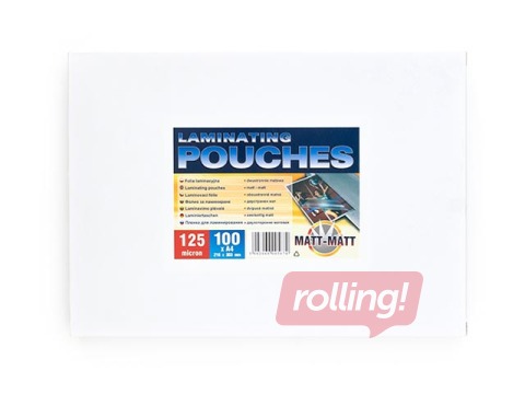Laminēšanas plēves Argo, A4, 125 mic., 100 gab. matētas