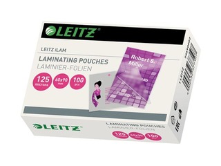 Laminēšanas plēves Leitz 60 x 90 mm, 125mic, 100 gab