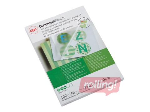 Laminēšanas plēves GBC, A3, 125 mic., glancētas, 100 gab.