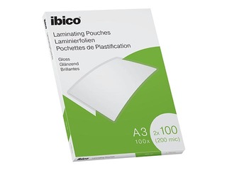 Laminēšanas plēves Ibico, A3, 100 mic., glancētas, 100 gab.