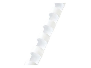 Plastmasas spirāles Argo, 10 mm, 100 gab., baltas