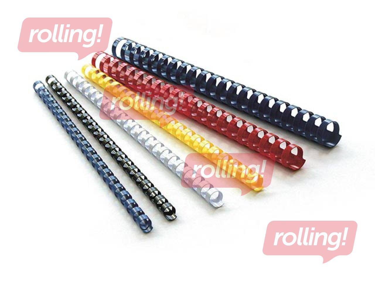 Plastmasas spirāles Argo, 51 mm, 50 gab., baltas