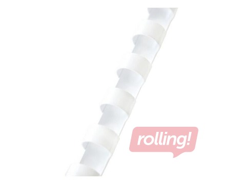 Plastmasas spirāles Argo, 51 mm, 50 gab., baltas