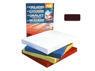 Iesiešanas aizmugures vāks Delta, A4, 250 g/m2, 100 gab., brūns