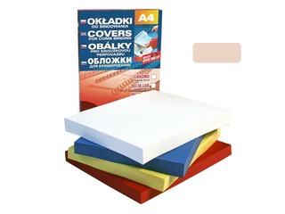 Iesiešanas aizmugures vāks Delta, A4, 250 g/m2, 100 gab., ziloņkaula