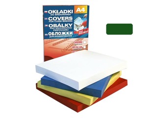Iesiešanas aizmugures vāks Delta, A4, 250 g/m2, 100 gab., zaļš