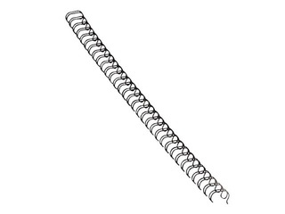 Metāla spirāles Fellowes, 10 mm, 100 gab., melnas