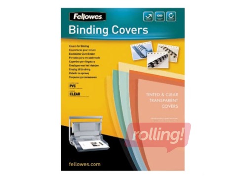 Iesiešanas priekšvāks Fellowes, A4, 280 mic., 100 gab., caurspīdīgs, matēts