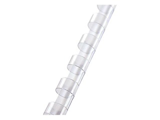 Plastmasas spirāles Argo, 12.5 mm, 100 gab., caurspīdīga