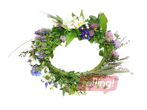 Jāņuzāļu vainags, sasienams, Ø25cm