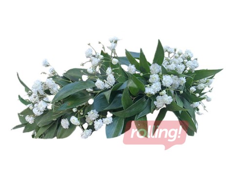 Līgo vainags ar ģipsofīlu, Ø25cm