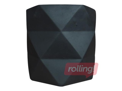 Dekoratīvais pods Black L, Ø16cm , H-15.5cm, melns