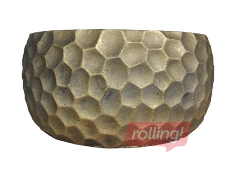 Dekoratīvais pods, Ø22.5cm , H-11.5cm, zelta