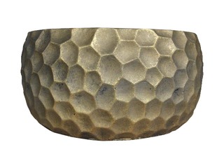 Dekoratīvais pods, Ø22.5cm , H-11.5cm, zelta