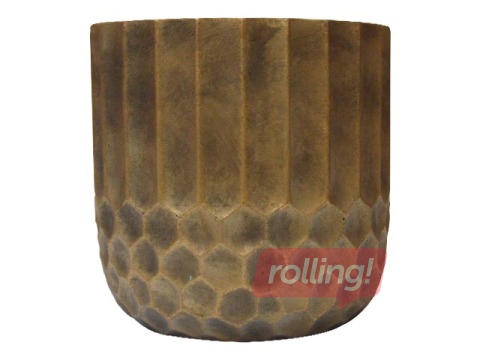 Dekoratīvais pods, Ø24cm , H-23cm, zelta