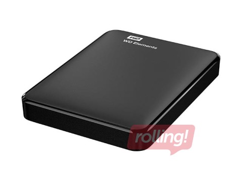 Ārējais cietais disks WD Elements 4TB, melns, USB 3.0