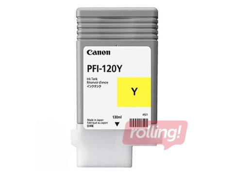 Tintes kasete Canon PFI-120Y, dzeltena, 130ml
