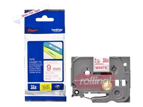 Lente Brother TZe-222, Sarkans uz balta, 9mm, 8 m, laminēta
