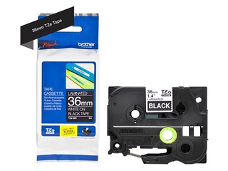 Lente Brother TZe-365, Balts uz melna, 36mm, 8 m, laminēta