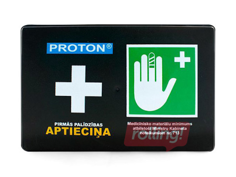 Pirmās palīdzības aptieciņa uzņēmumiem PROTON, kastītē