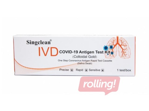 COVID-19 Singclean, ātrais SARS-CoV-2 antigēna tests, siekalu, 1 gab.