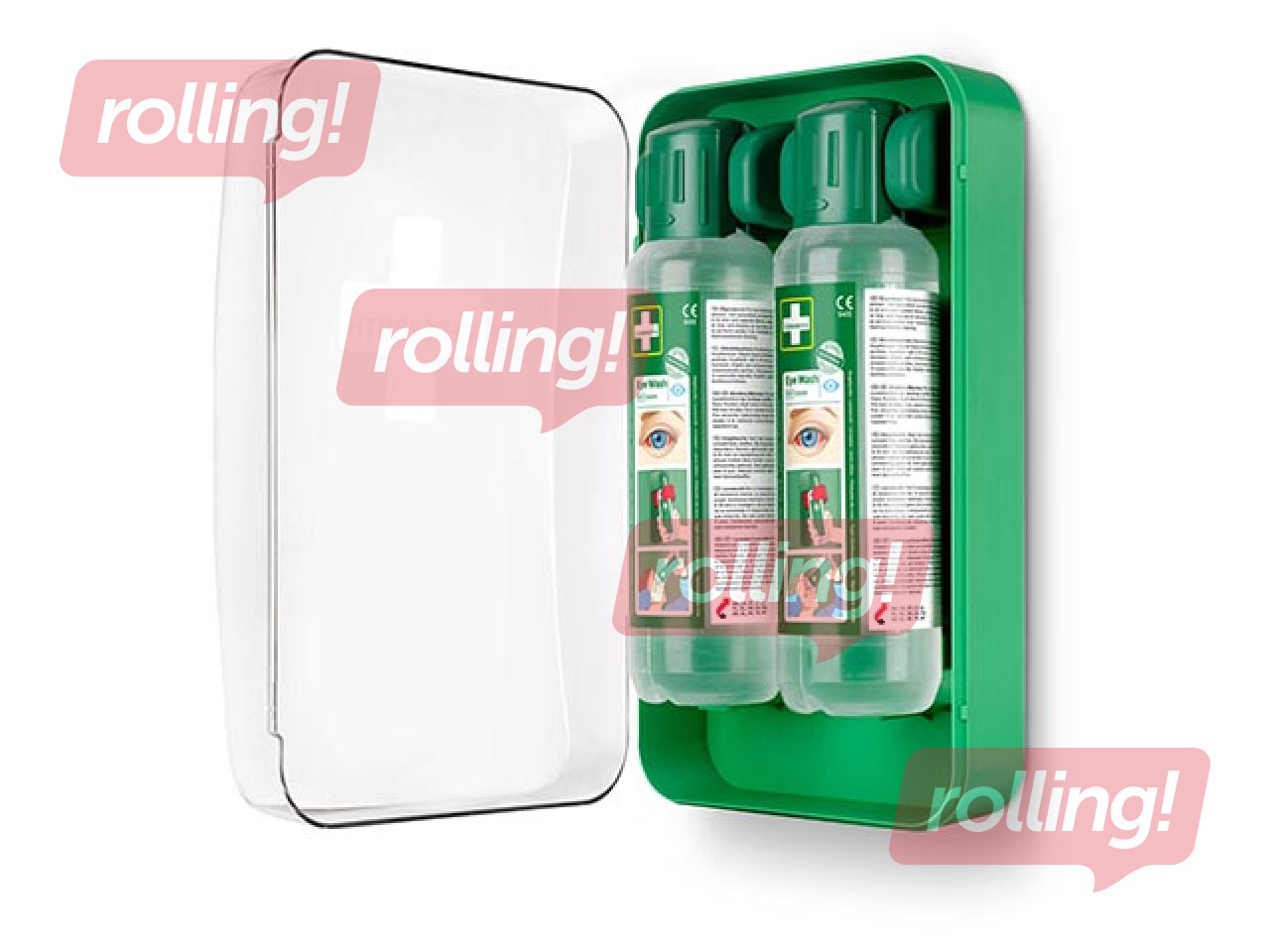 Acu skalošanas komplekts ar turētāju Cederroth (2x500ml)