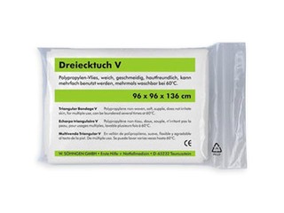 Fiksējošs trīsstūrveida pārsējs rokai, 96x96x136cm