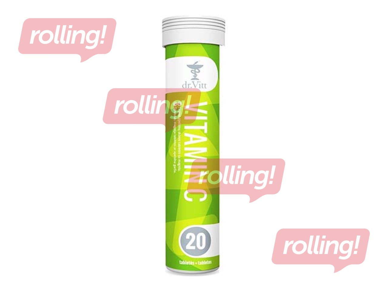 Vitamīns C Dr.Vitt, šķīstošās tabletes, 20gab