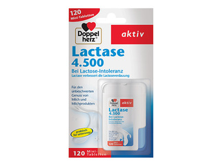 Uztura bagātinātājs Doppelherz Aktiv, Lactase 4.500, 120 tabletes