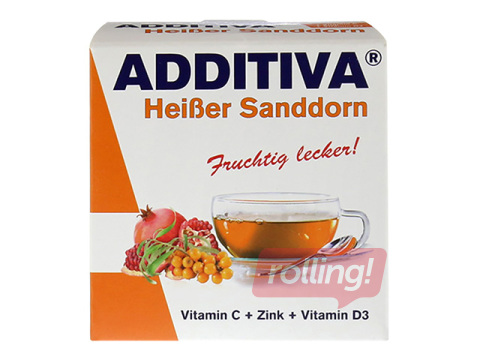 Uztura bagātinātājs Additiva, C vitamīns, D vitamīns un cinks, 10 paciņas