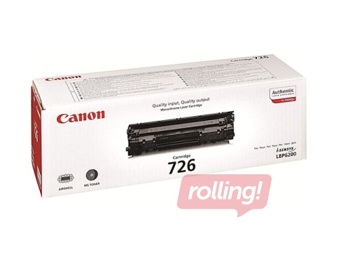 Tonera kasete Canon 726, melna, (2100 lpp.)