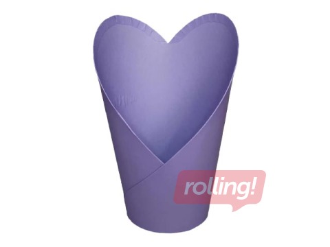 Dāvanu kaste ziediem, violeta