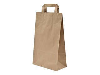 Papīra maisiņš ar rokturiem, brūns, 220x105x360mm