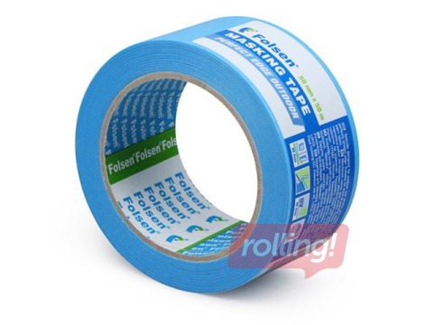 Papīra krāsotāju līmlente Folsen, 50mm x 50m, zila