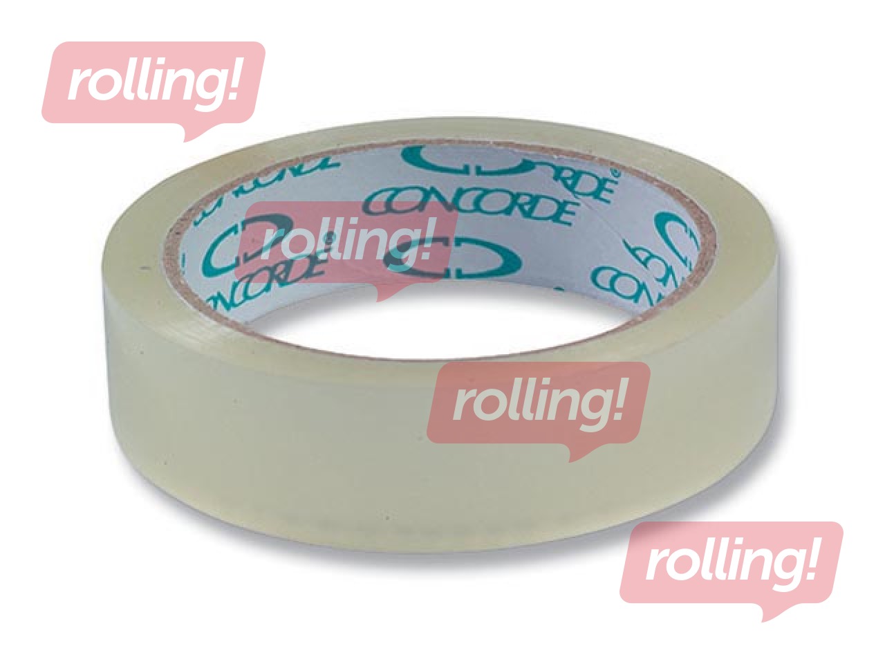 Līmlente iepakošanai Concorde, caurpīdīga, 25mm x 66m