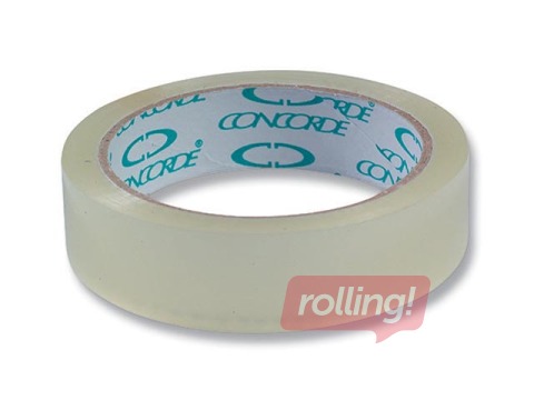 Līmlente iepakošanai Concorde, caurpīdīga, 25mm x 66m