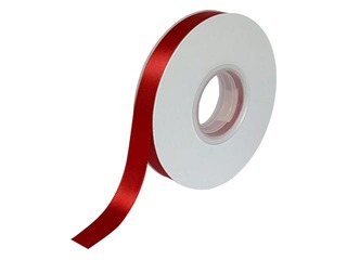 Dāvanu saiņošanas lente 13 mm/ 25 m, Red, auduma