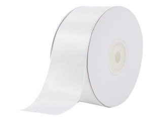 Dāvanu saiņošanas lente 38 mm/ 25 m, White, auduma