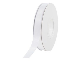 Dāvanu saiņošanas lente 13 mm/ 25 m, White, auduma
