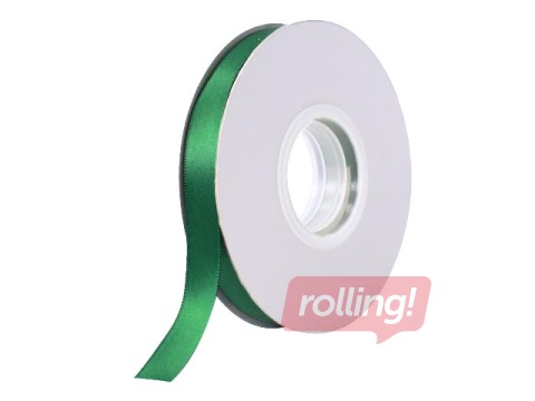 Dāvanu saiņošanas lente 13 mm/ 25 m, Forest Green, auduma