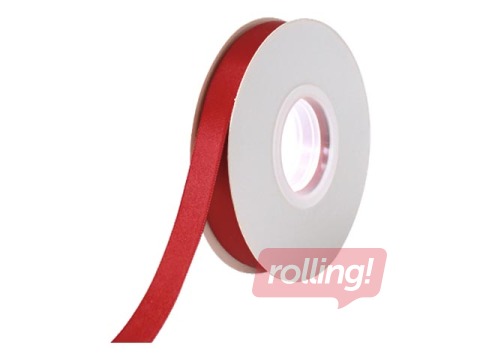 Dāvanu saiņošanas lente 13 mm/ 25 m, Scarlet, auduma