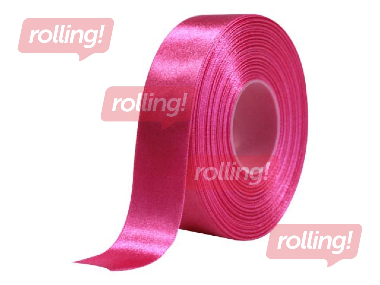 Dāvanu saiņošanas lente 25 mm/ 25 m, satīna, rozā