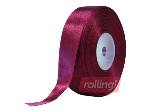 Dāvanu saiņošanas lente 25 mm/ 25 m, satīna, tumši rozā
