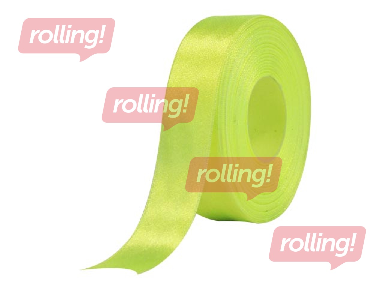 Dāvanu saiņošanas lente 25 mm/ 25 m, satīna, spilgti zaļa