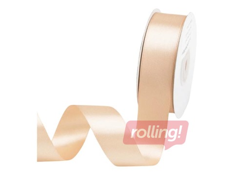 Dāvanu saiņošanas lente 25 mm/ 25 m, satīna, LightTaupe