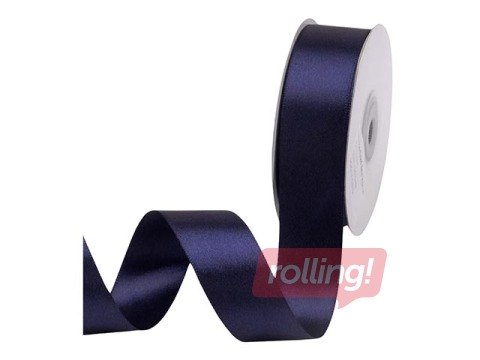 Dāvanu saiņošanas lente 25 mm/ 25 m, satīna, NavyBlue
